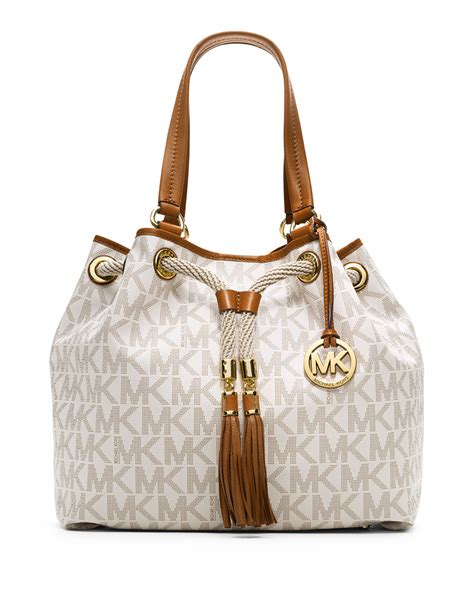 michael kors beige large purses|largest Michael Kors bag.